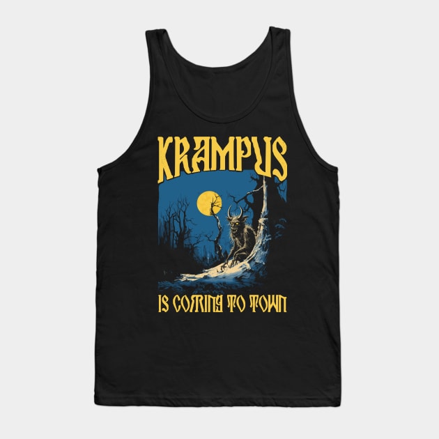 Krampus Is Coming To Town Tank Top by DankFutura